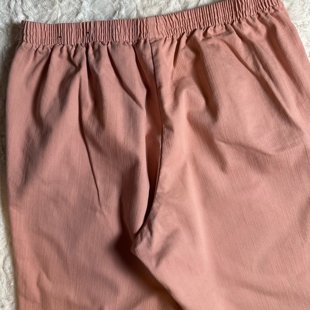 Alfred Dunner Women’s Petite Pull-On Pants Pink Size 16P Stretch Waist